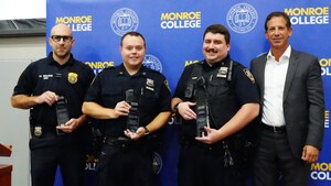 Monroe College Honors Three NYPD Police Officers for Commitment to Public Service and Dedication to Helping Build a Stronger Bronx