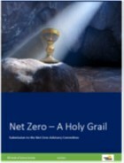 Net Zero - A Holy Grail.  Cover of submission to Canada's Net Zero Advisory Board. https://blog.friendsofscience.org/2021/12/22/net-zero-a-holy-grail/
