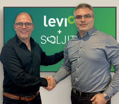 Franois Dion, prsident et fondateur de Levio, et Michel Kassab, prsident et co-fondateur de SOLJIT (Groupe CNW/Levio)