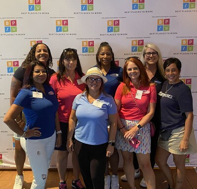 Members of the Mattamy Orlando team celebrate the company being named as one of Central Florida's Best Places to Work. (CNW Group/Mattamy Homes Limited)