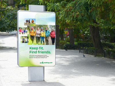 Póster en el parque de Gowalking.com