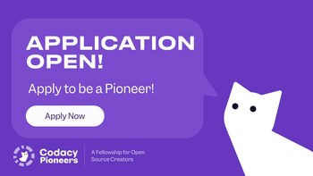 Application open. Apply to be a Pioneer!