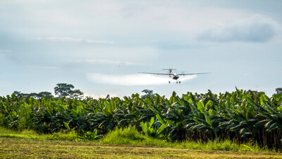 Pyka Pelican Spray Mission on Banana Canopy