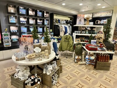 In-store merchandise displays of Made in Alaska products.