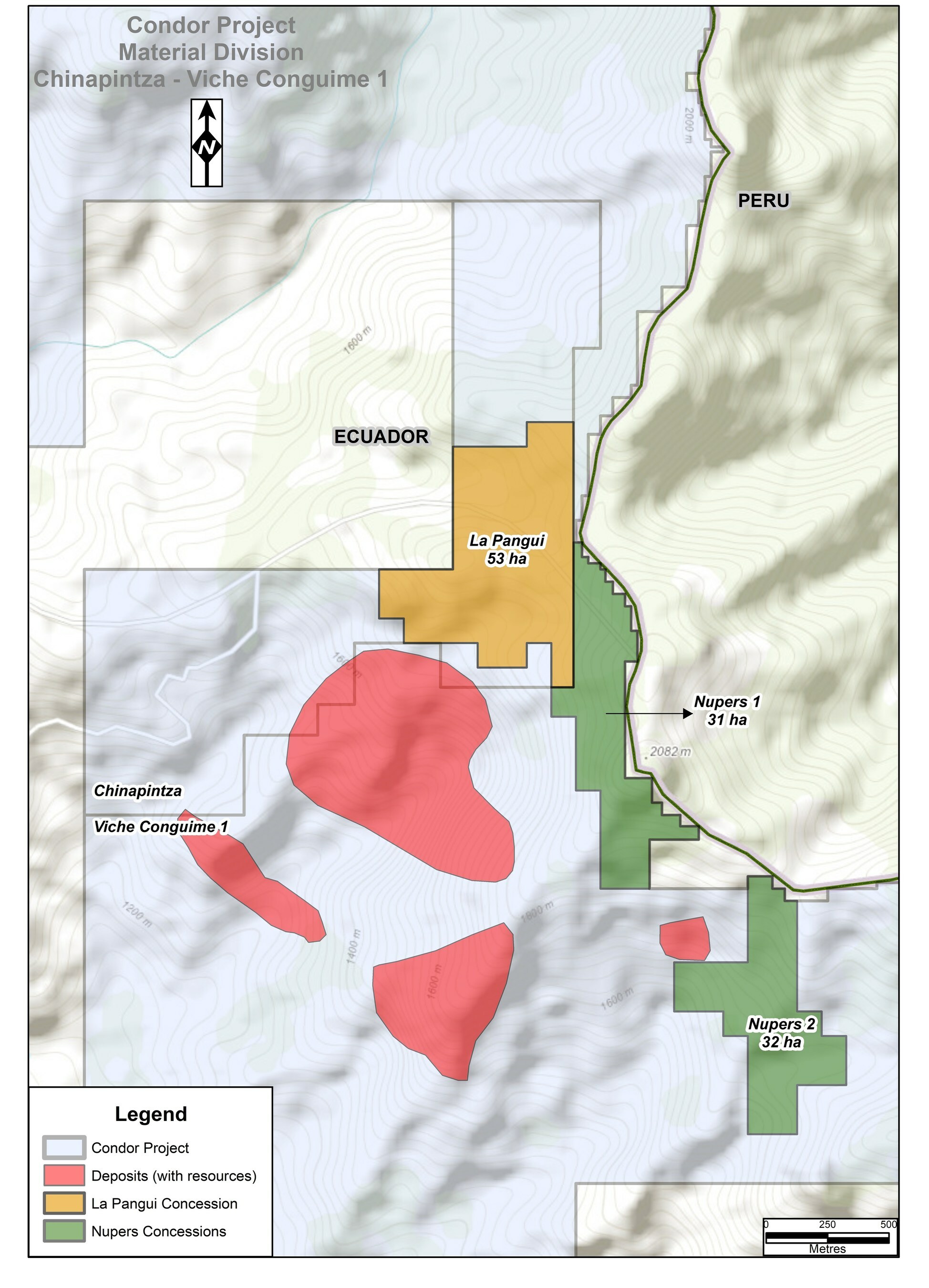 Figure 1: Planned concession areas to be transferred in the Condor North area (CNW Group/Luminex Resources Corp.) Figure 1: Planned concession areas to be transferred in the Condor North area (CNW Group/Luminex Resources Corp.)