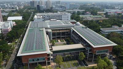 Aerial view of Mahidol University (PRNewsfoto/Huawei)