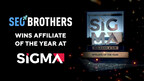 SEOBROTHERS is recognised as Affiliate of the Year at SiGMA Awards