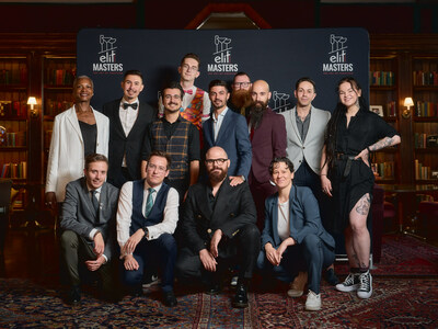 The 10 UK ELIT Masters Finalists with judges (PRNewsfoto/ELIT Vodka)