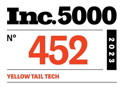 Yellow Tail Tech ranks No. 452 on Inc 5000