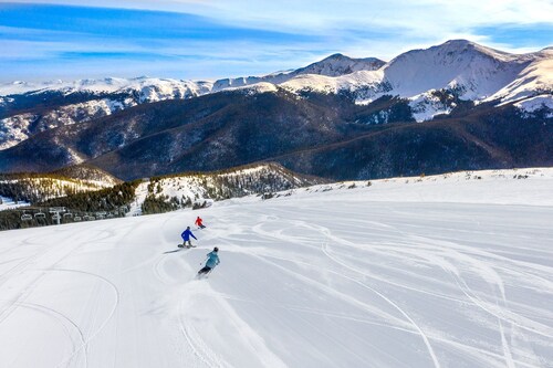Skiers and snowboarders catch some freshly groomed high-alpine trails at Winter Park Resort in Colorado. Sunshine and blue skies make for an ideal day on the slopes. More than $100 million in resort upgrades this season means this year is a perfect year to plan a winter vacation in Winter Park, Colo. Skiers and snowboarders catch some freshly groomed high-alpine trails at Winter Park Resort in Colorado. Sunshine and blue skies make for an ideal day on the slopes. More than $100 million in resort upgrades this season means this year is a perfect year to plan a winter vacation in Winter Park, Colo.