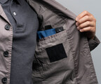 iPhone EDC Pocket Organizer fits inside a suit pocket