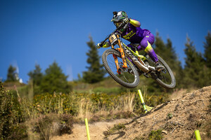 Monster Energy's Marine Cabirou Earns Victory in Elite Women's Division at UCI Downhill Mountain Bike World Cup in Les Gets
