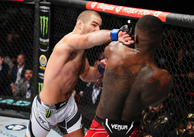 Monster Energy's Sean Strickland Defeats Israel Adesanya To Claim UFC ...