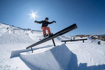 Monster Energy's Sven Thorgren Competing in Second Annual Bush Doof Snowboard Competition in Thredbo, Australia