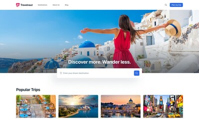View of the Travelnaut homepage