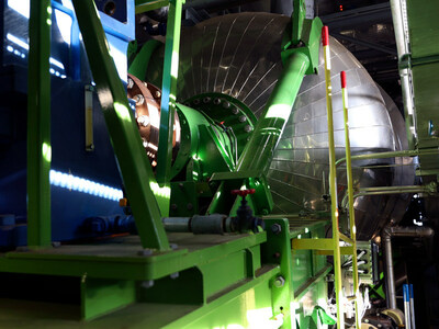 Image of Juno Clave inside recycling technology facility.