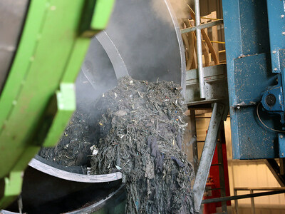 Juno technology processes waste in its facility.