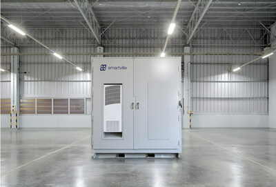 The Smartville 360™ BESS: a fully integrated, turnkey energy storage system. (PRNewsfoto/Smartville Inc.)
