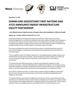 Chiniki and Goodstoney First Nations and ATCO Announce Energy Infrastructure Equity Partnership