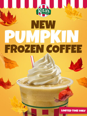 Available at all Rita’s Italian Ice & Frozen Custard locations now for a limited time only, the Cold Brew Frozen Coffees will be featured in three flavors – new Pumpkin, Original Cold Brew, and Mocha. Rita’s app users who sign up through 9/17 will receive a free small frozen coffee reward in their app account so they can try the delicious new Pumpkin Frozen Coffee flavor for free through 9/24.