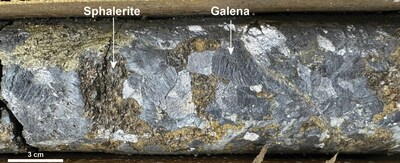 Image 1 – iRH23-41 CRD mineralization drill core photograph (CNW Group/i-80 Gold Corp)