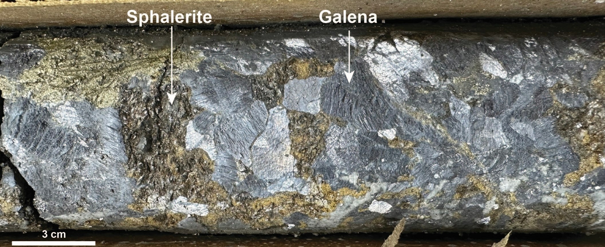 Image 1 – iRH23-41 CRD mineralization drill core photograph (CNW Group/i-80 Gold Corp) Image 1 – iRH23-41 CRD mineralization drill core photograph (CNW Group/i-80 Gold Corp)