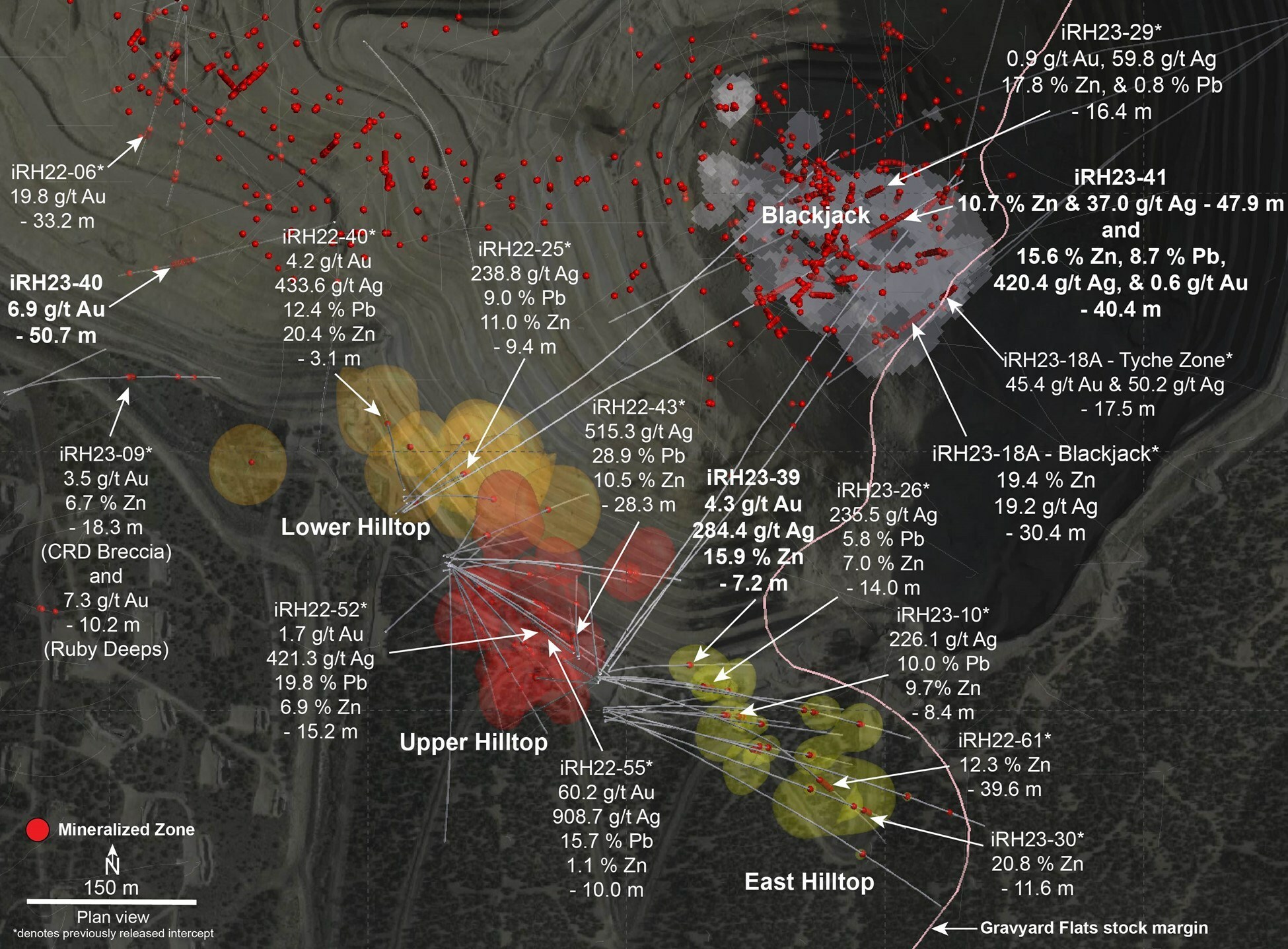 Figure 1 – Hilltop and Blackjack Surface Plan (CNW Group/i-80 Gold Corp) Figure 1 – Hilltop and Blackjack Surface Plan (CNW Group/i-80 Gold Corp)