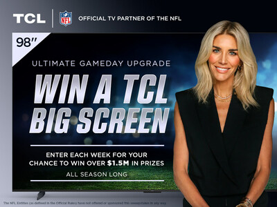 TCL and NFL host Charissa Thompson amp up game day with the chance to score more than $1.5M in big screen TVs.