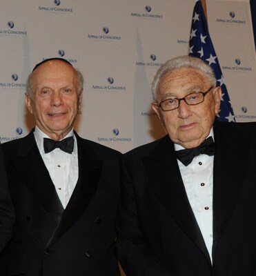 Appeal of Conscience Foundation, an interfaith organization dedicated to religious freedom and human rights and its President and founder Rabbi Arthur Schneier (left), will present the 2023 World Statesman Award for Lifetime Contribution to International Relations to former United States Secretary of State Dr. Henry Kissinger (right).
