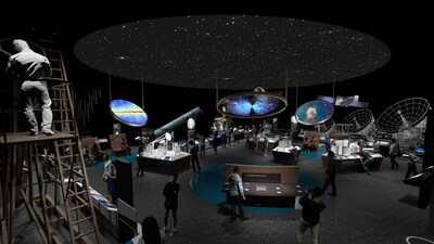 Artist rendering of the future "National Science Foundation Discovering Our Universe" at the Smithsonian's National Air and Space Museum. Credit: Smithsonian's National Air and Space Museum
