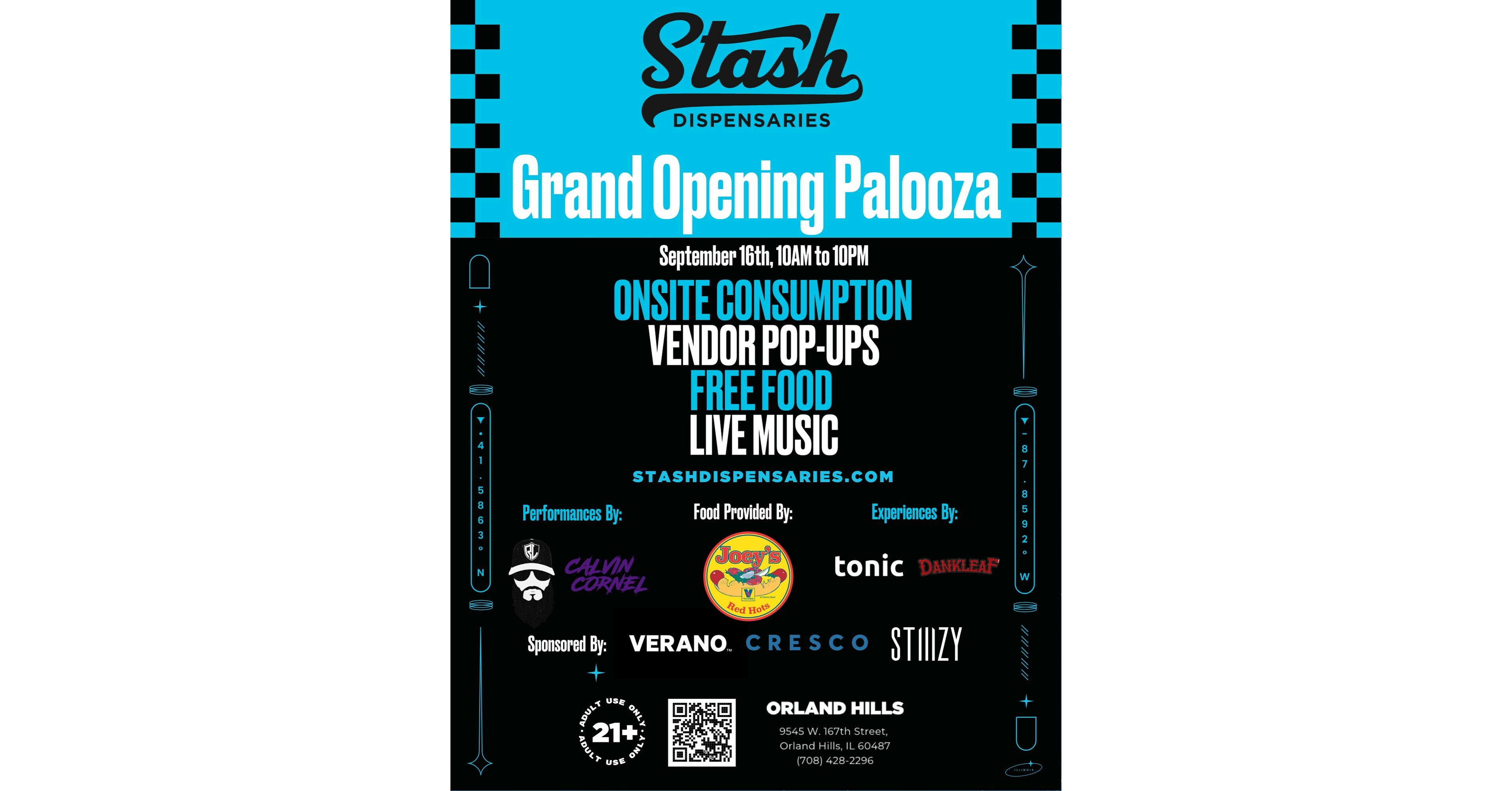 Grand Opening of Stash Dispensaries' new Orland Hills location