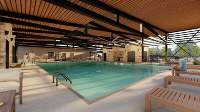 One new amenity coming to the community is a heated, covered swimming pool.