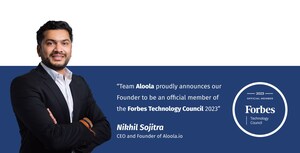Nikhil Sojitra, Visionary Founder of Aloola.io, Elevates Technological Advancement as Esteemed Member of the Forbes Technology Council 2023