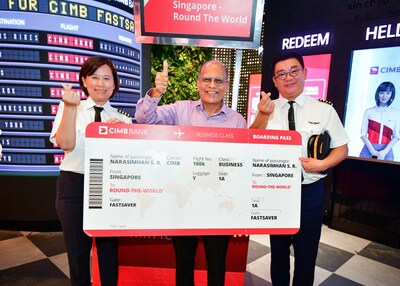 (Left to Right) Ms. Merlyn Tsai (CIMB Singapore), Mr. Narasimhan S. R and Mr. Victor Lee (CIMB Singapore)