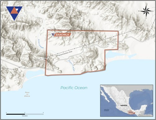 Figure 1. Location of the Zaachila project in southern Oaxaca, Mexico. (CNW Group/Vortex Metals) Figure 1. Location of the Zaachila project in southern Oaxaca, Mexico. (CNW Group/Vortex Metals)