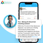 Belong.Life Launches New Conversational AI SaaS Solution for Cancer Clinical Trial Matching and Recruitment