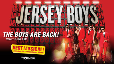 Award Winning Musical Jersey Boys Returns to the Las Vegas Stage