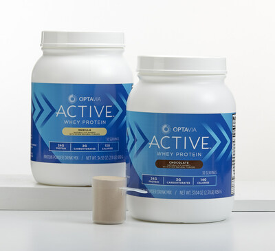 OPTAVIA ACTIVE Whey Protein is a source of high-quality protein that supports muscle growth and post-workout recovery