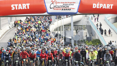 The Cyclothon, Hong Kong’s largest international cycling event, returns on October 22, with participants speeding through streets and roads with roaring crowds alongside 5,000 other cyclists from around the world. (CNW Group/Hong Kong Tourism Board)