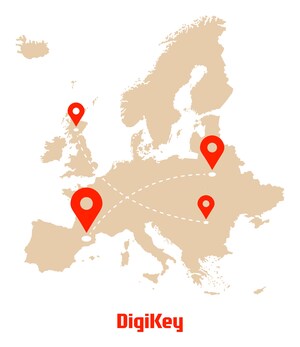 DigiKey Now Supports Europe to Europe Direct Shipping