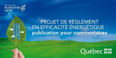 RBQ - Efficacit nergtique -  publication projet de rglement (Groupe CNW/Rgie du btiment du Qubec)