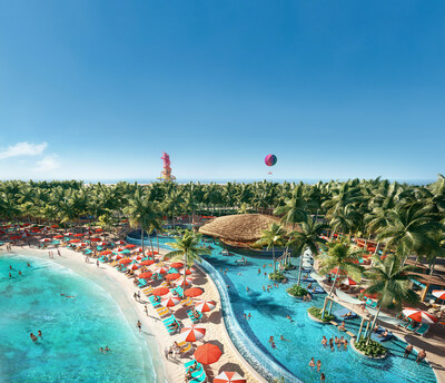Tucked away on Royal Caribbean International’s award-winning Perfect Day at CocoCay in The Bahamas, the new Hideaway Beach will dial up the perfect when it opens in January 2024 as the private island’s first adults-only escape. Vacationers can enjoy the beachfront paradise all day at a private beach, two pools, dedicated spots for drinks and bites, 20 exclusive cabanas, a live DJ, a VIP experience and more.