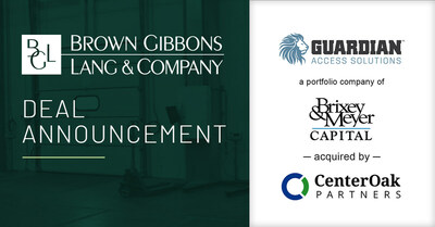 BGL Announces the Sale of Guardian Access Solutions to CenterOak Partners.