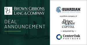 BGL Announces the Sale of Guardian Access Solutions to CenterOak Partners