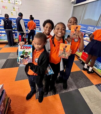 Students at Freedom Prep Elementary in Memphis select books at the OWL Fest, which provides free books at no cost to families or schools through the Governor’s Early Literacy Foundation in partnership with the Tennessee Department of Education.