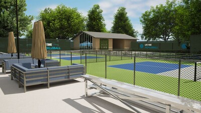 Life Time Kingwood Outdoor Pickleball will feature premier courts and multiple viewing areas and a new pro shop building with pickleball gear and equipment including JOOLA paddles, Franklin pickleballs, men’s and women’s apparel and more. The pro shop will also feature a LifeCafe and patio seating for players and spectators.