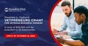 National Non-Profit, Founders First CDC, Announces Veteran Small Business Owners Recipients Of 2023 Stephen L. Tadlock "Vetpreneurs" Grant