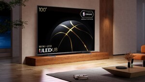 Le téléviseur U8K de 100 po d'Hisense reçoit le prix du choix des éditeurs au salon CEDIA 2023