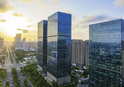 Located in the Haikou Dayingshan Central Business District, the Window to Global Trade (WGT) building plays a key role in attracting foreign investment in south China's Hainan Free Trade Port. (PRNewsfoto/Hainan International Media Center (HIMC))