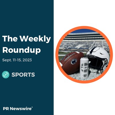PR Newswire Weekly Sports Press Release Roundup, Sept. 11-15, 2023. Photo provided by PepsiCo. https://prn.to/466iXqc